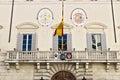 Front of the building housing the Spanish embassy