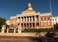 Front Bulfinch Entrance Massachusetts State House Capital Building Royalty Free Stock Photo