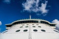 Front Bulkhead of a Massive Cruise Ship Royalty Free Stock Photo