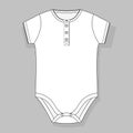 Front button placket baby girl