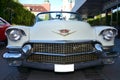 Front of an cadillac retro car