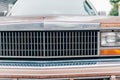 Front of a Cadillac Seville 1975 car in the streets of Zaanse Schans