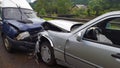 Front car accident