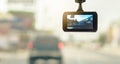 Front Car Camera Recorder for backup Evidence in Road Accident Royalty Free Stock Photo