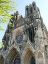 Front of the cathedral of Reims