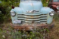 The front of a 1947 Chevy Loadmaster truck in Idaho, USA - July 26, 2021 Royalty Free Stock Photo