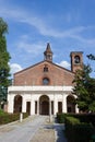 The front of the Chiaravalle Church Royalty Free Stock Photo