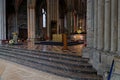 In front of the choir of Reims Cathedral