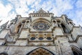 Front church in Reims. Royalty Free Stock Photo