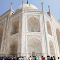 Front and close picture of Taj Mahal