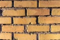 Front close-up view of a old brick wall - Image Royalty Free Stock Photo