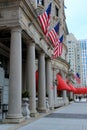 Front columns at historic Fairmont Hotel,Boston