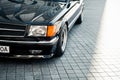 classic black Mercedes-Benz W126