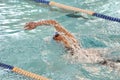 Front crawl swimmer Royalty Free Stock Photo