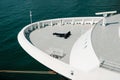 Front of a cruise ship - anchor on big ship front Royalty Free Stock Photo