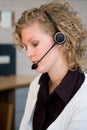 Front desk worker Royalty Free Stock Photo