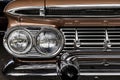 Front detail of a vintage car Royalty Free Stock Photo