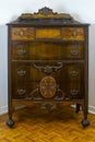 Front detailed dresser for men antique piece of furniture