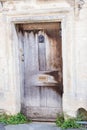 Front Door of a Beautiful Old English Cottage in the Cotswolds Royalty Free Stock Photo