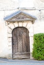 Front Door of a Beautiful Old English Cottage in the Cotswolds Royalty Free Stock Photo