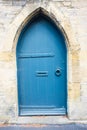 Front Door of a Beautiful Old English Cottage in the Cotswolds Royalty Free Stock Photo