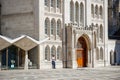 Front door of Guildhall, an ancient town hall in London