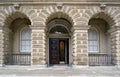 Front door of historic courthouse