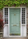 Front door with ivy