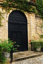 Front Door and ivy