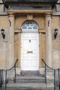 Front Door of a London Town House Royalty Free Stock Photo