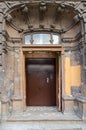 Front door in old building on Bolshoy Kazachiy pereulok, St. Petersburg, Russia