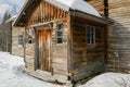 The front door of an old house. This was built in the 18th century. Royalty Free Stock Photo