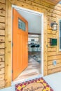 Front door opens into a kitchen.