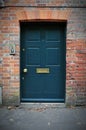 Front Door of a Red Brick House Royalty Free Stock Photo