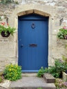 Front Door of a Traditional Cottage House Royalty Free Stock Photo