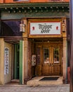 Front Door of The Trappe Door Restaurant in Downtown Greenville, South Carolina