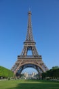 In front of the eiffel tower