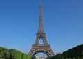 In front of the eiffel tower