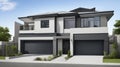 Front elevation facade of a new modern Austra...