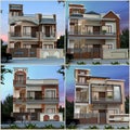 Front elevation for modern home