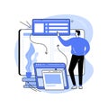 Front end development abstract concept vector illustration. Royalty Free Stock Photo