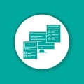 Front-end development color glyph icon.