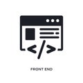 front end isolated icon. simple element illustration from technology concept icons. front end editable logo sign symbol design on Royalty Free Stock Photo