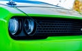 Green Front of Sports Car Royalty Free Stock Photo