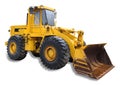 Front end loader, isolated Royalty Free Stock Photo