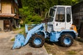 Front end loader in Shirakawa-go Royalty Free Stock Photo