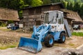 Front end loader in Shirakawa-go Royalty Free Stock Photo