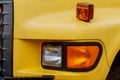 Front end of a semi truck while parked Royalty Free Stock Photo