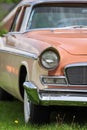 Front end view of classic American muscle car Royalty Free Stock Photo