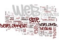 Front End Web Developer Text Background Word Cloud Concept